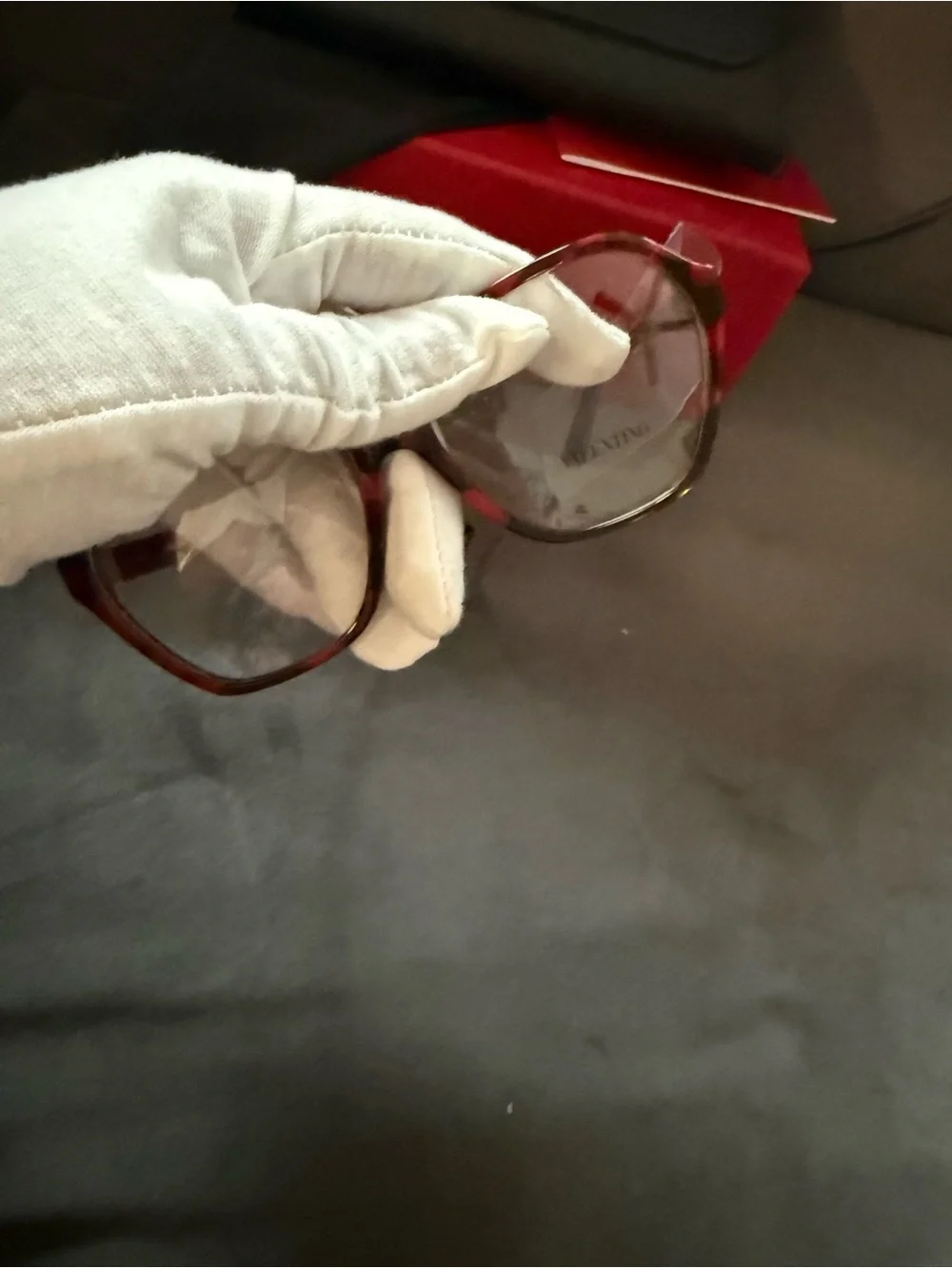 Valentino VA3073 5194 Eyeglass Frames Red Havana Black NEW In Box